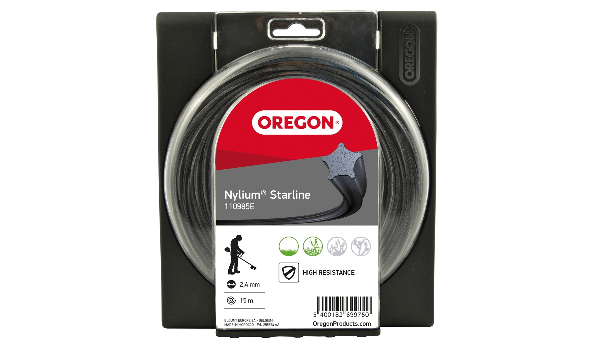 Oregon NYLIUM STARLINE Trimmertråd 2.7 mm x 15 m
