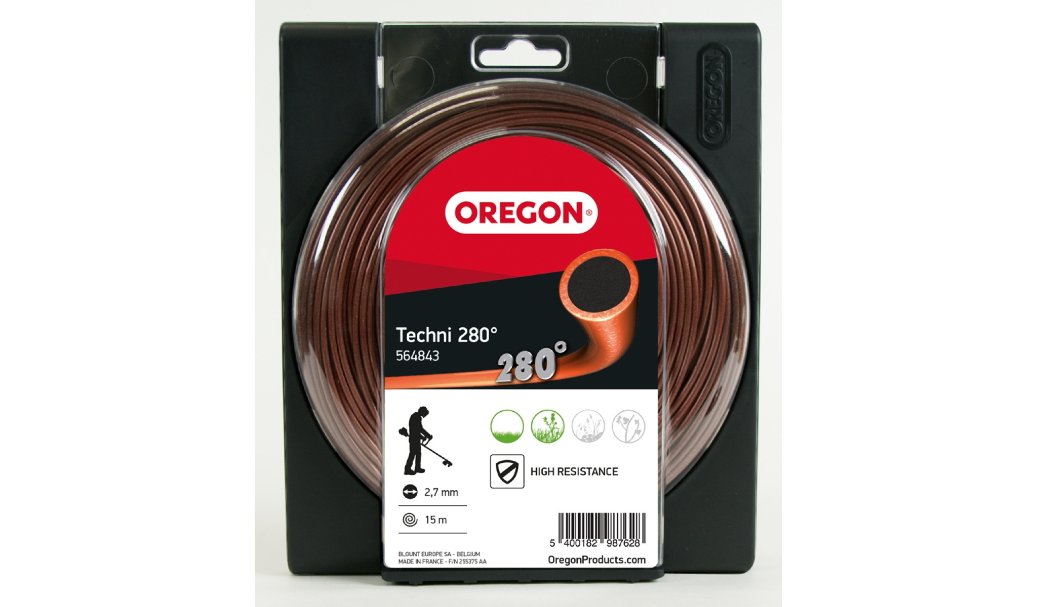 Oregon TECHNI 280° Trimmertråd, 2,50 mm x 81 m