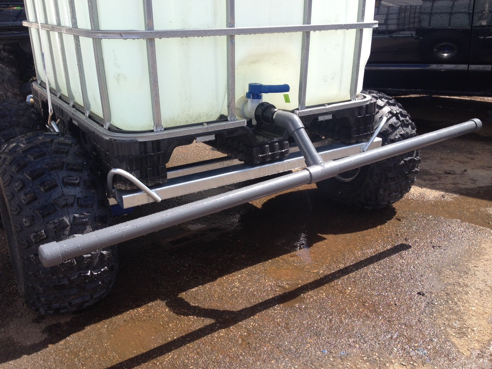 Spridarbom till vattenvagn