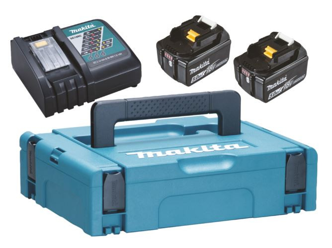 Makita Powerpack LXT 18V, 2XBL1850B, DC18RC, MAKPAC