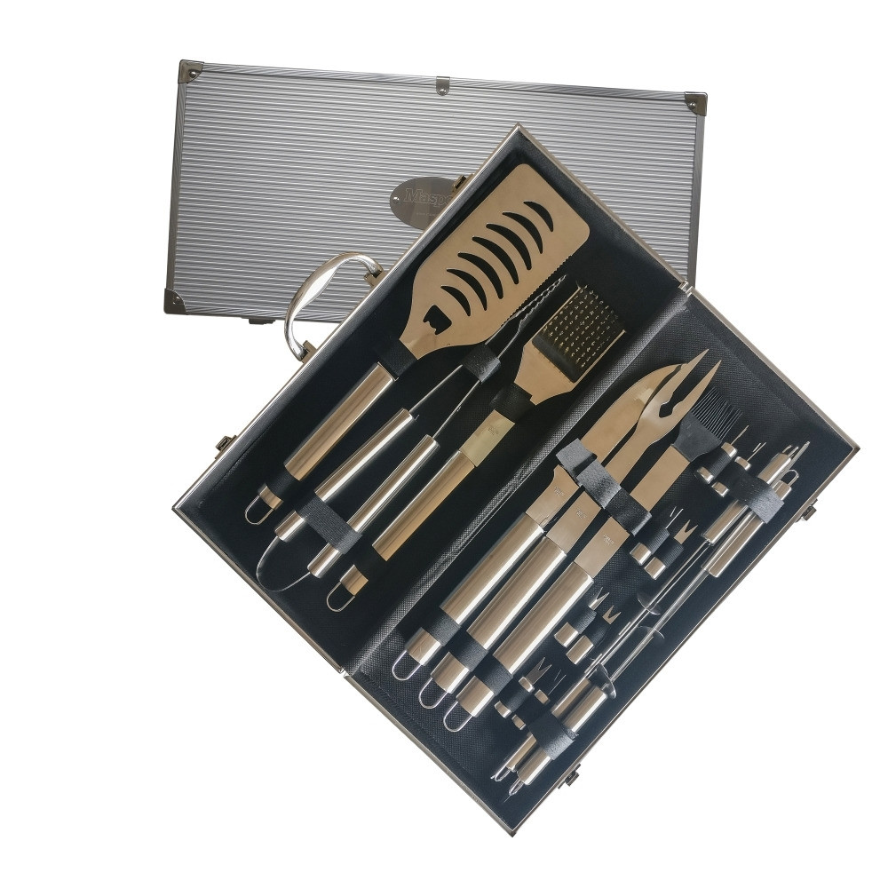 Rostfri barbecueset Deluxe