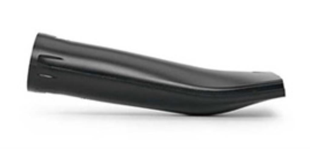 Munstycke böjt platt