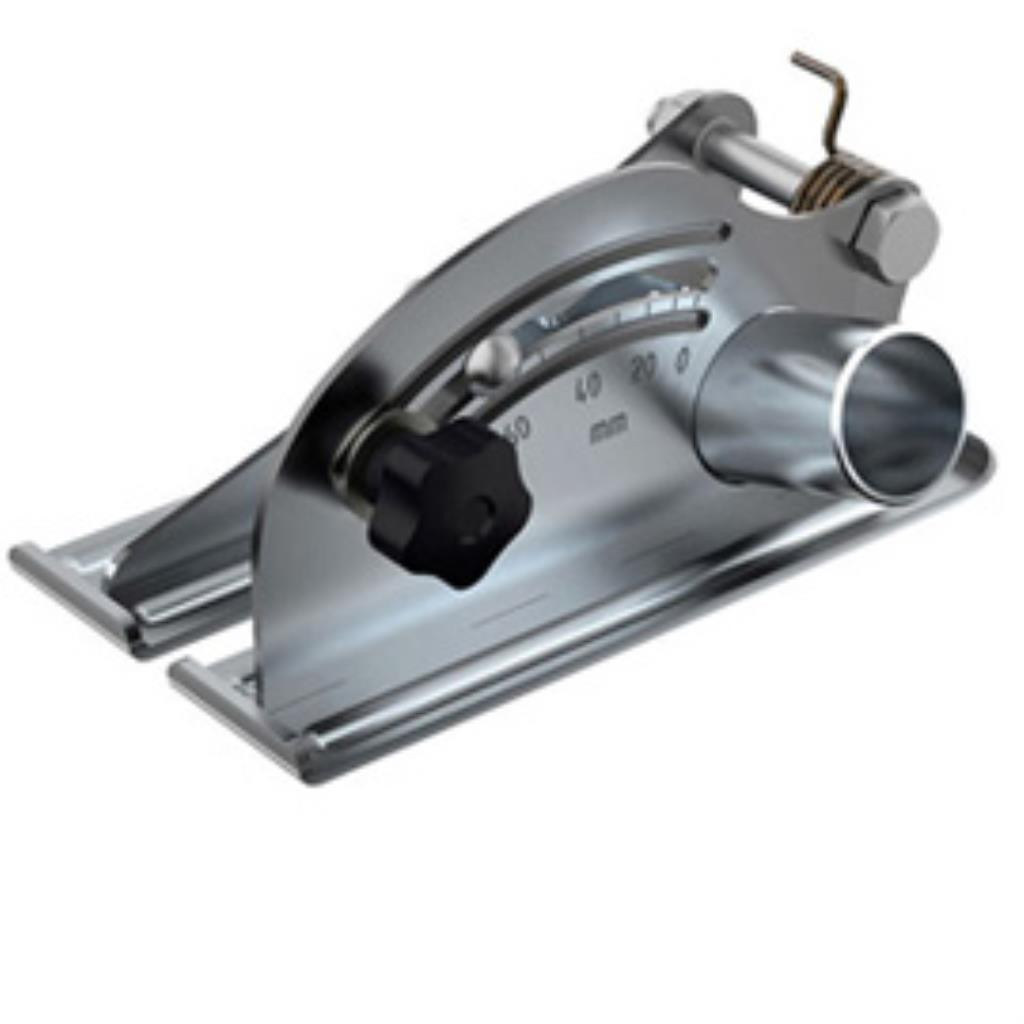 Skärdjupsbegränsare med utsugsrör