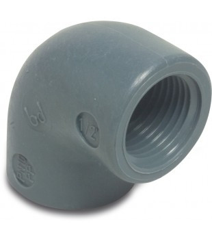 90o böjning m. 2 x 1" invändig gänga