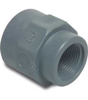 Reduktions gängad nippel m. 3/4" och 1/2" utv. gänga