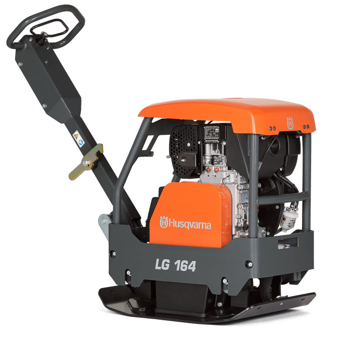 UTGÅTT, Husqvarna Backgående Vibroplatta LG 164, 350 mm, 22 m/min, Hatz 1B20 Diesel