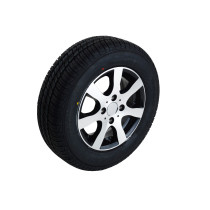 HJUL SOMMAR 175/70R14 4x100 500KG ALU FÄLG SVART